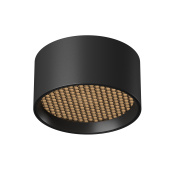 накладной потолочный светильник черного цвета