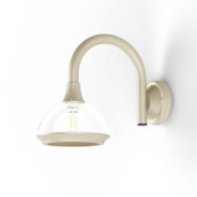 настенный светильник с купольным плафоном цвета слоновой кости