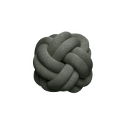 2351-6600 Knot Design House Stockholm Декоративная подушка-узел зелёного лесного оттенка