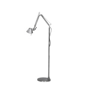 напольный светильник для чтения с шарнирной конструкцией и абажуром