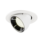 1005917 SLV NUMINOS® GIMBLE S DL светильник встраиваемый 250мА 8.6Вт с LED 4000K, 750лм, 40°, белый/хром