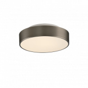 малый потолочный светильник с опаловым плафоном, матовый никель, IP44