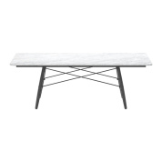 21052121 Eames Vitra Стол прямоугольный мрамор белый/черный ясень