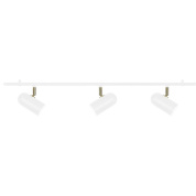 потолочный светильник с тремя цилиндрическими плафонами белого цвета