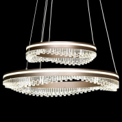 двухуровневая подвесная люстра с кольцевыми LED-модулями