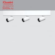 QX40 Palco Recessed iGuzzini Palco linear surface 3 x Ø37 - flood - integrated driver