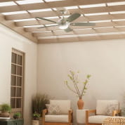 56" Tranquil LED Weather+ Outdoor Ceiling Fan Brushed Nickel уличная люстра-вентилятор, Kichler