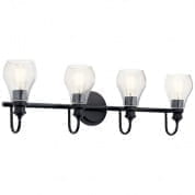 Greenbrier 4 Light Vanity Light Black настенный светильник 45393BK Kichler