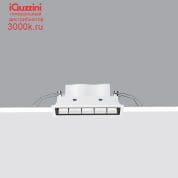 QD31 Laser Blade iGuzzini Recessed Frame section 5 LEDs - integrated ON-OFF - Wall Washer Longitudinal Glare Control