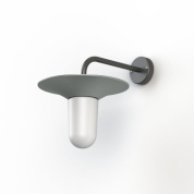 настенное бра с серым металлическим отражателем