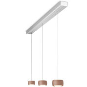 подвесной светильник с вытянутым корпусом на тросах