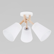 трёхламповый потолочный светильник с коническими плафонами