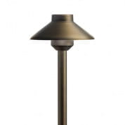 Short Stepped Dome 12V 3000K Path Light Centennial Brass светильник-столбик для дорожек 15821CBR30 Kichler