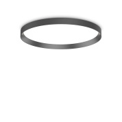 потолочный светильник черного цвета с узким кольцевым ободом