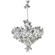 Butterfly 8 light chandelier - white люстра, Villari