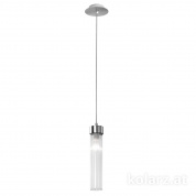 Kolarz Raggio 6009.30150 подвесной светильник сусальное серебро прозрачный ø6.5cm высота 28cm макс. высота 200cm 1 лампа e14