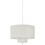 подвесной светильник с матовым белым абажуром и мягким рассеянным светом