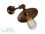 PORTER INDUSTRIAL WALL LIGHT Регулируемый настенный светильник ручной работы Mullan Lighting MLWL175ANTBRS