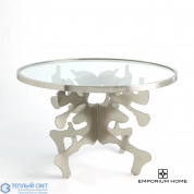 Ink Blot Dining Table-Nickel-48 Global Views стол