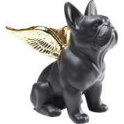 38719 Sitting Angel Dog Gold-Black Kare design статуэтка