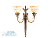 Mila Настенный светильник с отделкой Antique Brass и алебастром Possoni Illuminazione 27089/A2