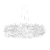 подвесной светильник с лепестковым плафоном прозрачный