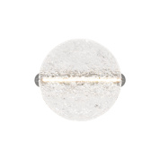 настенный светильник с круглым стеклянным плафоном и хромированной основой