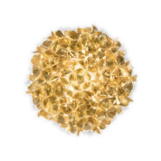 настенный светильник с лепестковым плафоном золотистого цвета