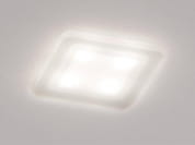 BORN 2B LED SQUARE R SATIN декоративный встраиваемый потолочный светильник, Molto Luce