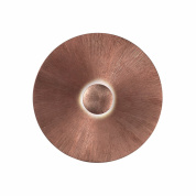 настенный светильник белый с медным ободом