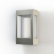 уличное настенное бра прямоугольной формы бежевого цвета