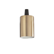 249247 Ideal Lux PORTALAMPADA E27 LISCIO OTTONE lampholder