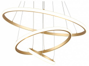 подвесной светильник многокольцевой бронзовый