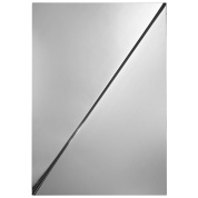 настенное зеркало прямоугольное стальное 35x50 см