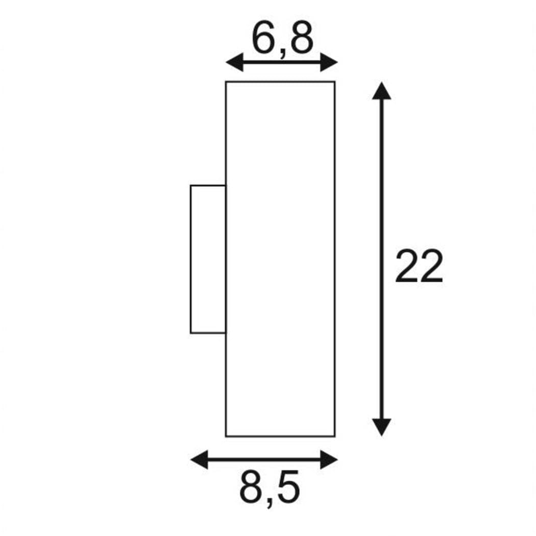 151800 SLV ENOLA_B UP-DOWN светильник настенный 2x 50W, черный – купить ...