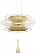 подвесной светильник с декоративными дисками золотого цвета