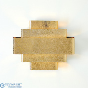 Rectangular Babylon Sconce-Shiny Brass-HW Global Views бра