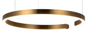 подвесной светильник кольцевой формы с золотым корпусом