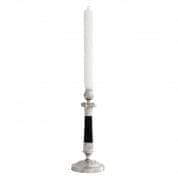 108569 Candle Holder Emilion nickel/black finish подсвечник Eichholtz