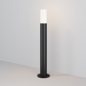 садово-парковый светильник на опоре черного цвета