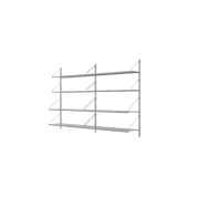 8367 Frama Shelf Library двойная настенная полка стальная 108.4×80