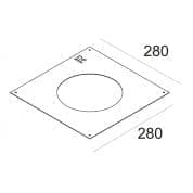 PLASTERKIT 118 монтажная рамка Delta Light