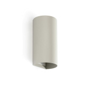 настенный светильник серо-белый цилиндрический