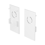 заглушка белого цвета для накладной магнитной трековой системы 23mm Exility