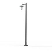 фонарный столб с плафоном серого оттенка