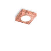 встраиваемый потолочный точечный светильник квадратной формы медного оттенка