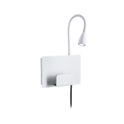 настенное бра белое с USB-портом