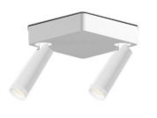 CCL02-3 Grau Clear SPOT DUO WHITE/WHITE Накладной спот белый