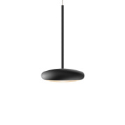 подвесной трековый светильник с округлым плафоном чёрного цвета для магнитной системы