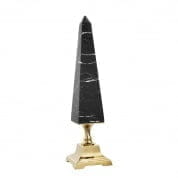 110786 Obelisk Layford L gold finish black marble  декор Eichholtz